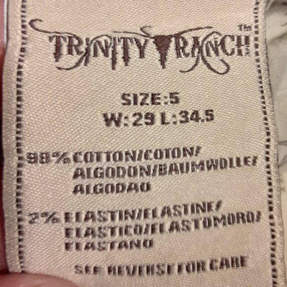 Trinity Ranch Women's Embellished Studded Jeans Size 5 - Picture 9 of 11